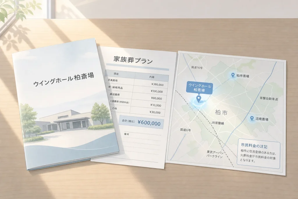 柏市の家族葬｜費用相場と斎場・火葬場の選び方