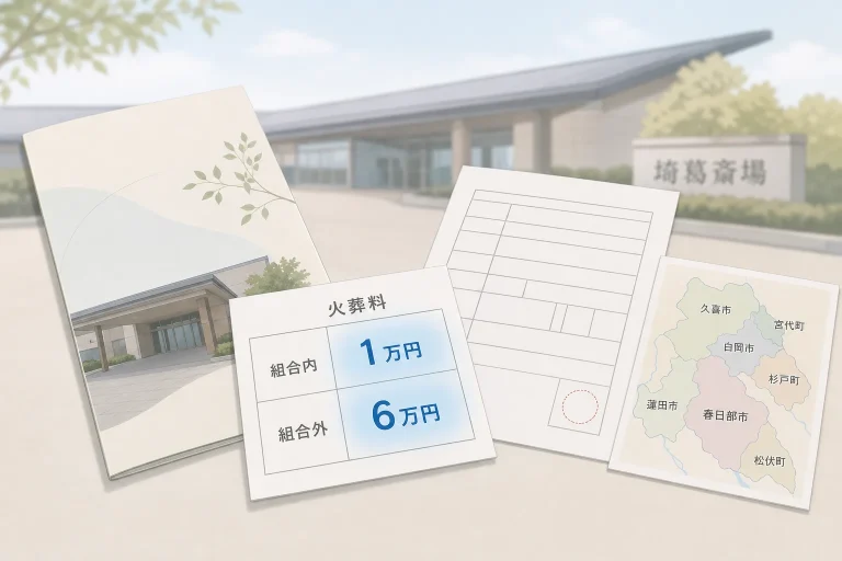 春日部市の家族葬｜費用相場と斎場・火葬場の選び方