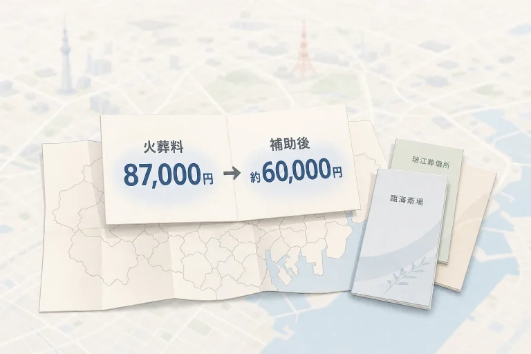 東京23区の火葬料補助制度｜2026年度開始・区民の負担はいくら下がるか