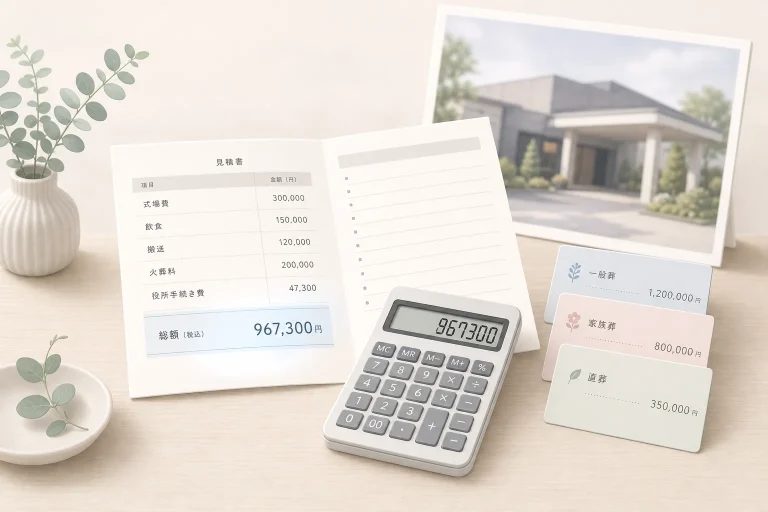 葬儀費用の相場【最新調査】｜形式別の総額と内訳、2年前からの変化