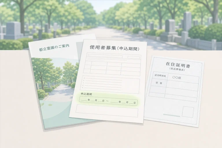 都立霊園の申し込み方法｜募集時期・費用・倍率と樹林墓地という選択肢