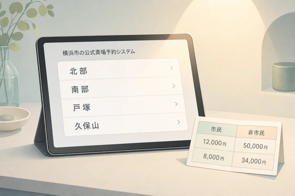 横浜市の公営斎場・火葬場ガイド｜4斎場の予約方法と市民料金